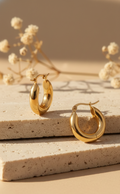 Anti Tarnish Stainless Steel Classic Hoop Earrings