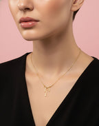 Golden Liquid Metal Drip Pendant Necklace – Anti Tarnish