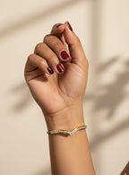 Chevron Diamond Stainless Steel Kada