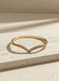 Chevron Diamond Stainless Steel Kada