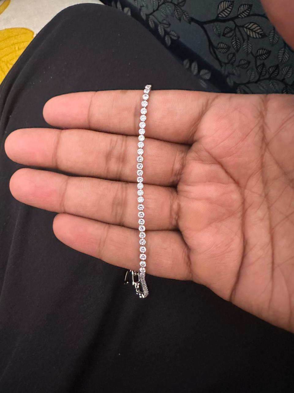 Anti Tarnish Stainless Steel Tennis Bracelet