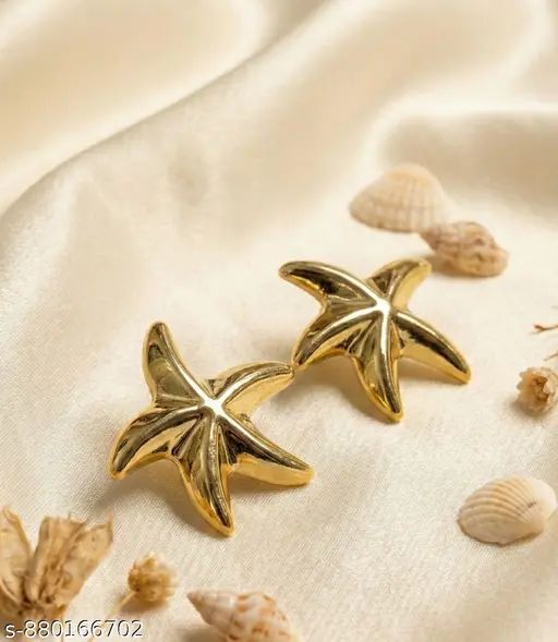 Anti Tarnish Stainless Steel Starfish Earrings