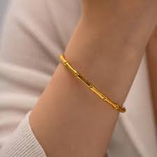 Anti Tarnish Stainless Steel Bamboo Kada