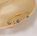 Anti Tarnish Stainless Steel Evil Eye Beaded Bracelet