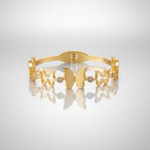 Butterfly Gold Kada for Women – Zivaas Collection